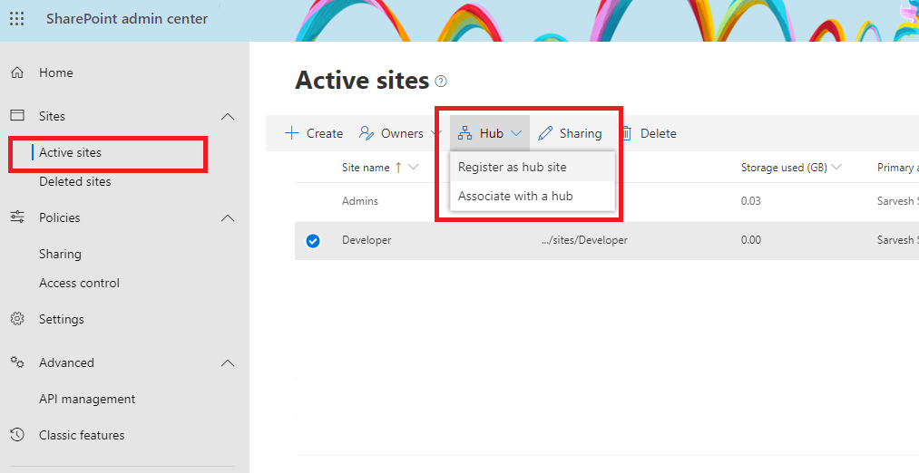 What Is Hub Site And How To Manage It From Admin Center